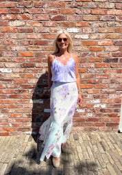 Shiny Ease Lilac Camisole