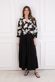 Black Fleur Culottes