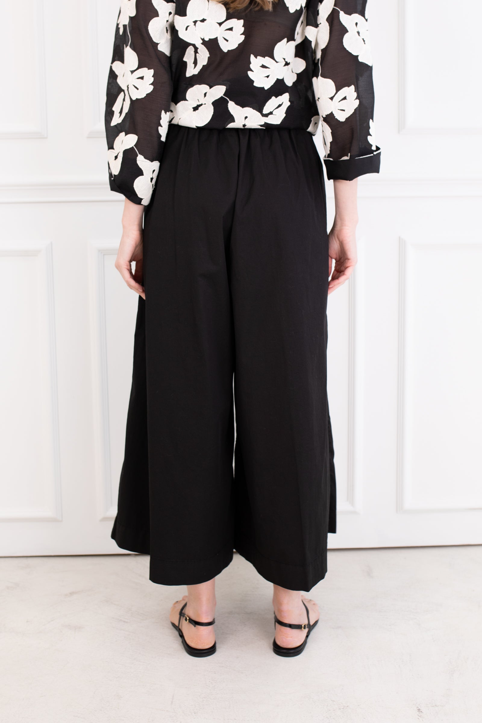 Black Fleur Culottes