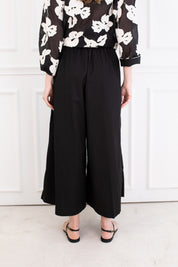 Black Fleur Culottes
