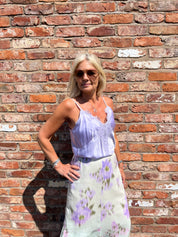 Shiny Ease Lilac Camisole