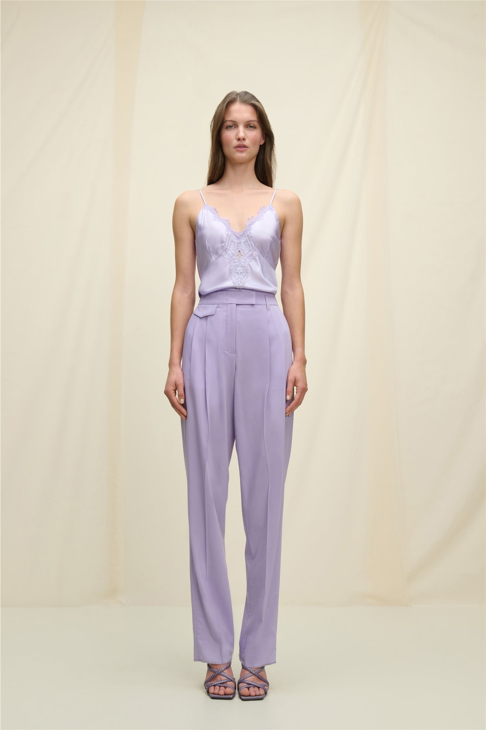 Shiny Ease Lilac Camisole