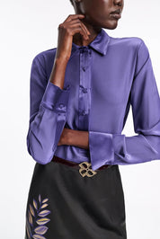Scarlet Silk Blouse