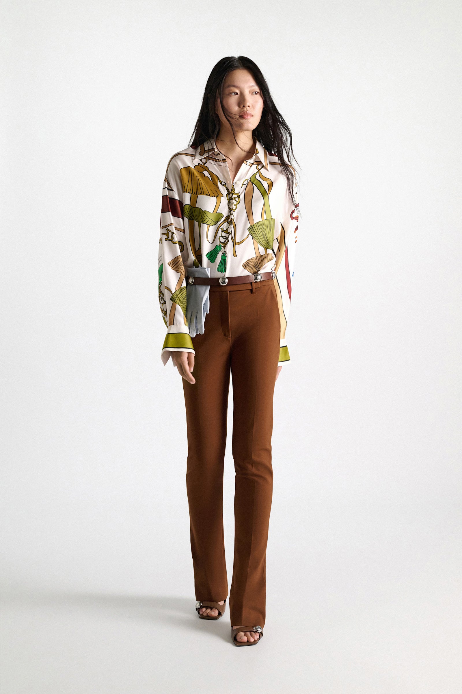 Sandown Blouse Brown