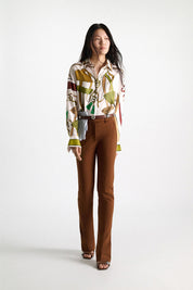 Sandown Blouse Brown