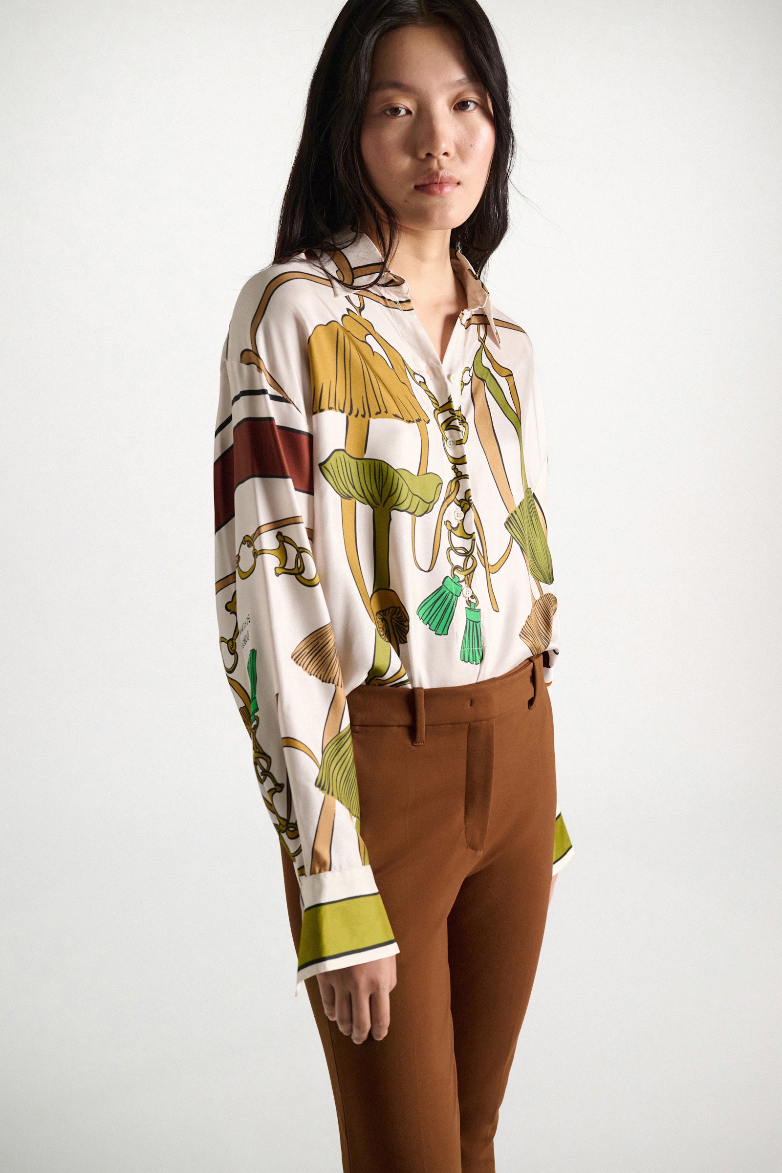 Sandown Blouse Brown