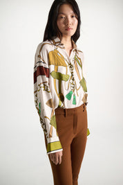 Sandown Blouse Brown