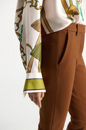 Sandown Blouse Brown