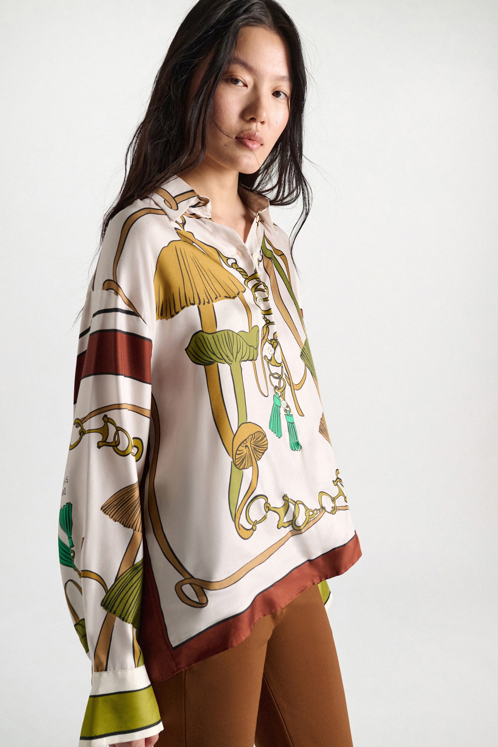 Sandown Blouse Brown