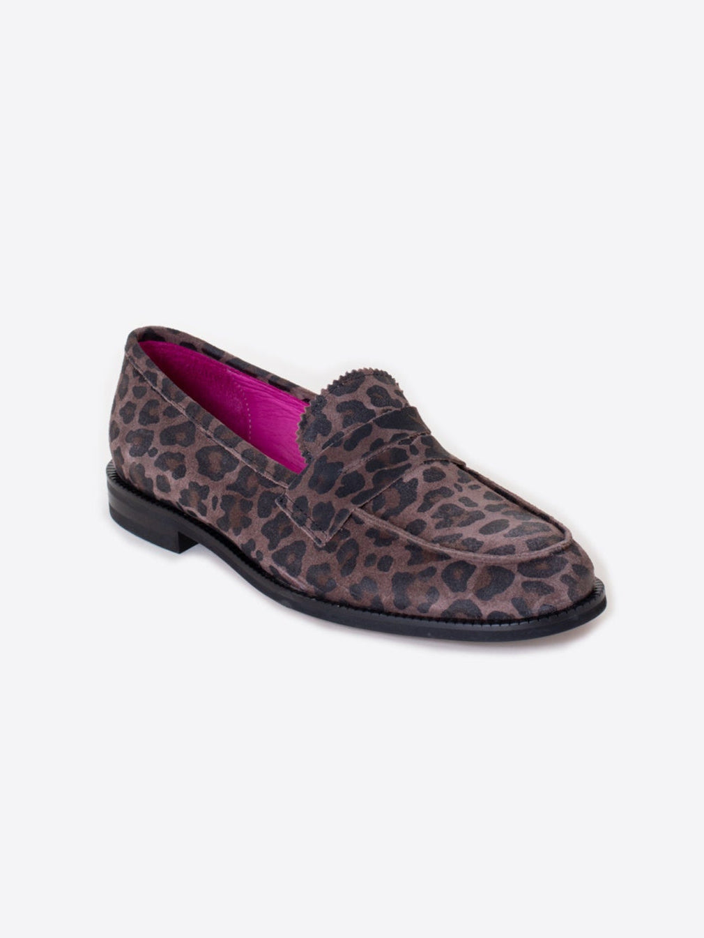Vivar Leopard Suede Loafers