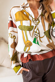 Sandown Blouse Brown