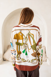 Sandown Blouse Brown