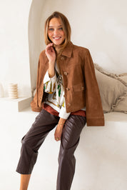 Sandown Blouse Brown