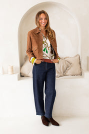 Sandown Blouse Brown