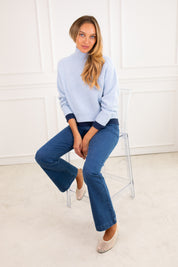 Mackie Blue Turtleneck
