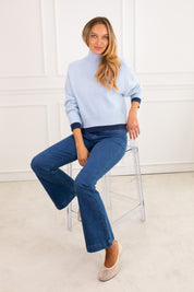 Mackie Blue Turtleneck