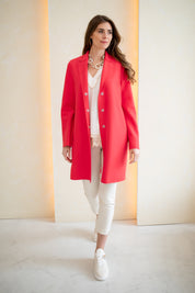 Hannah Pink Cocoon Coat