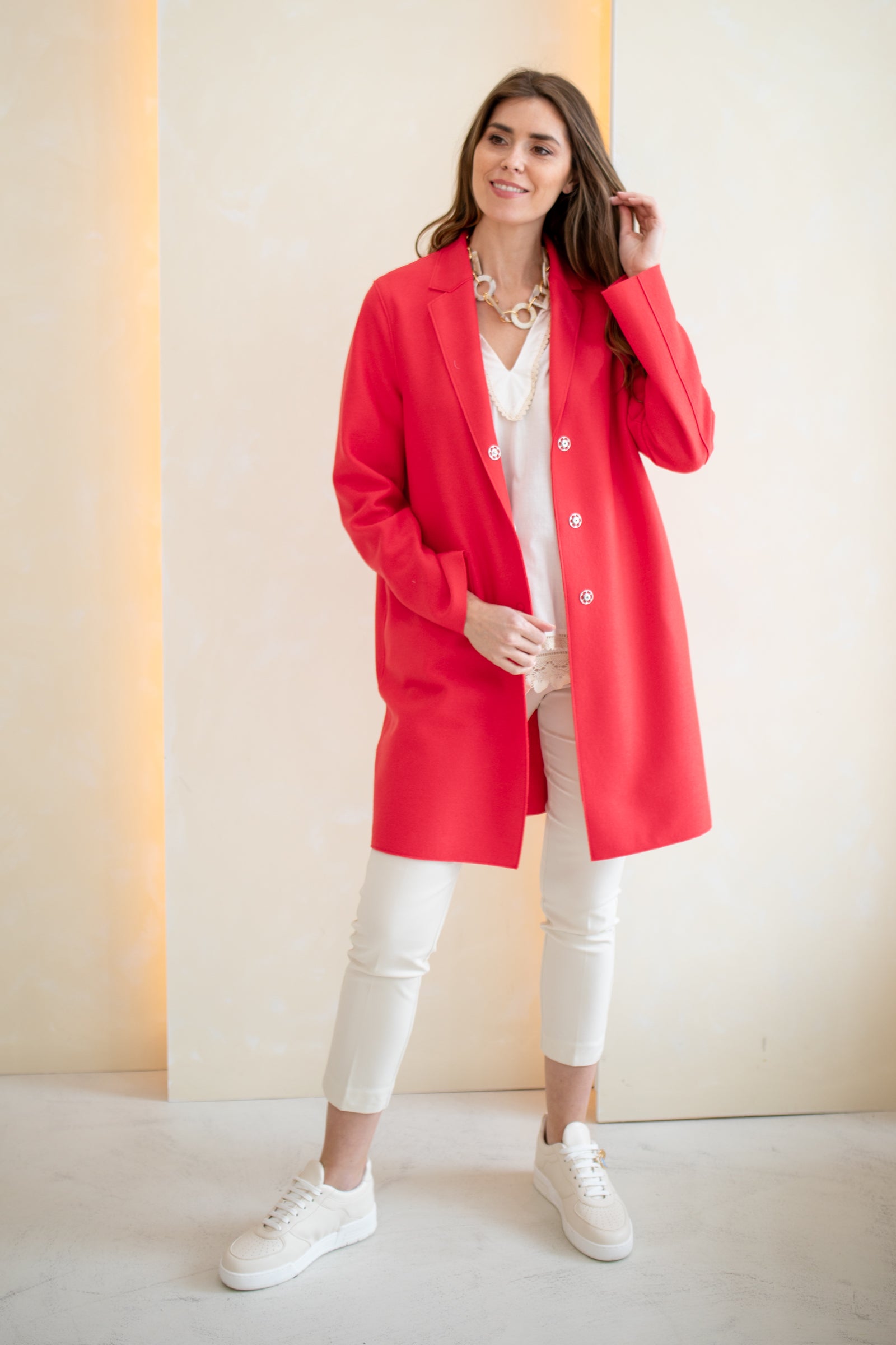 Hannah Pink Cocoon Coat