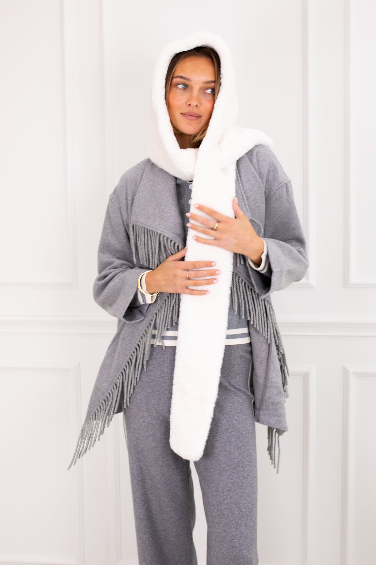 Fleck Hooded Scarf