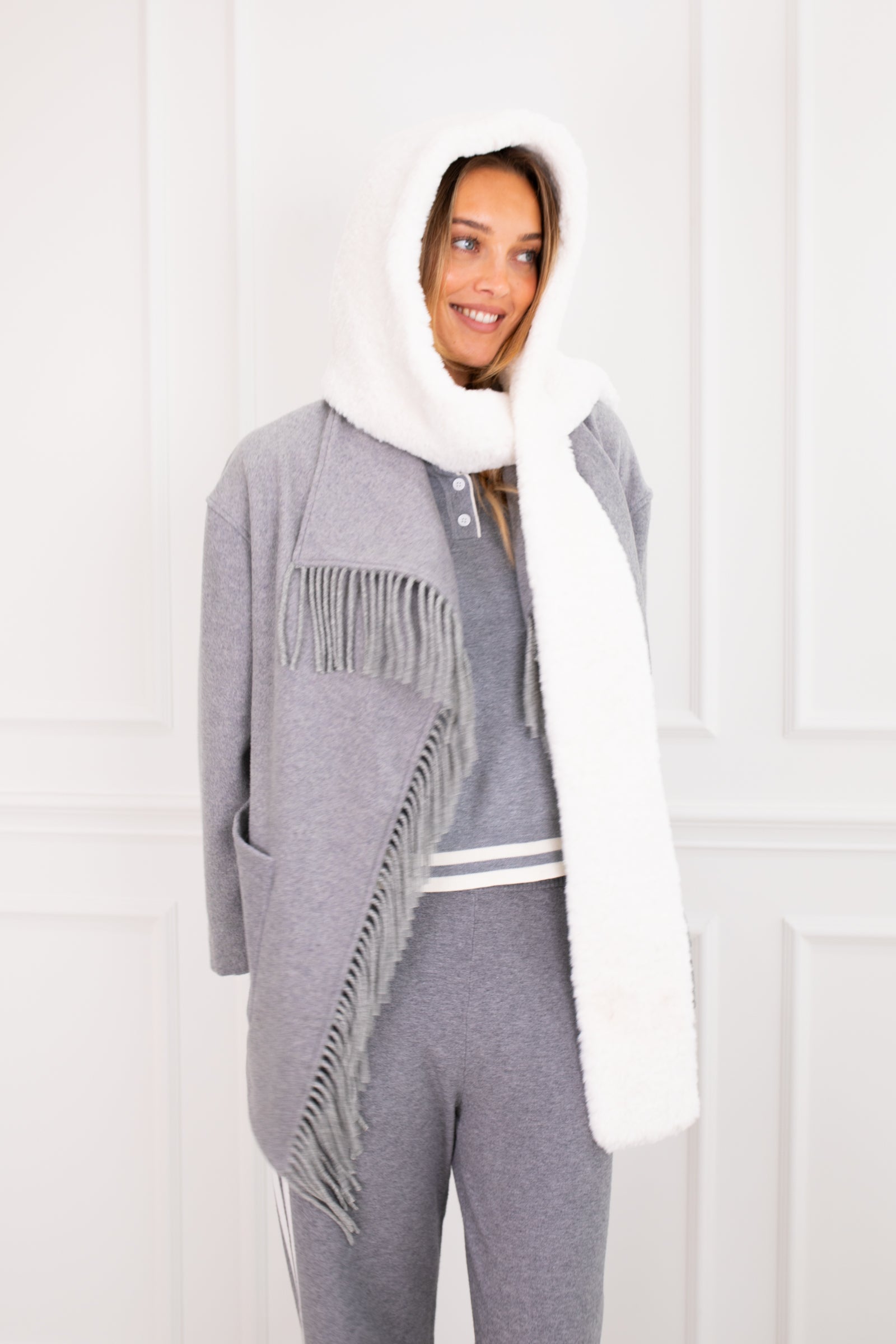 Fleck Hooded Scarf