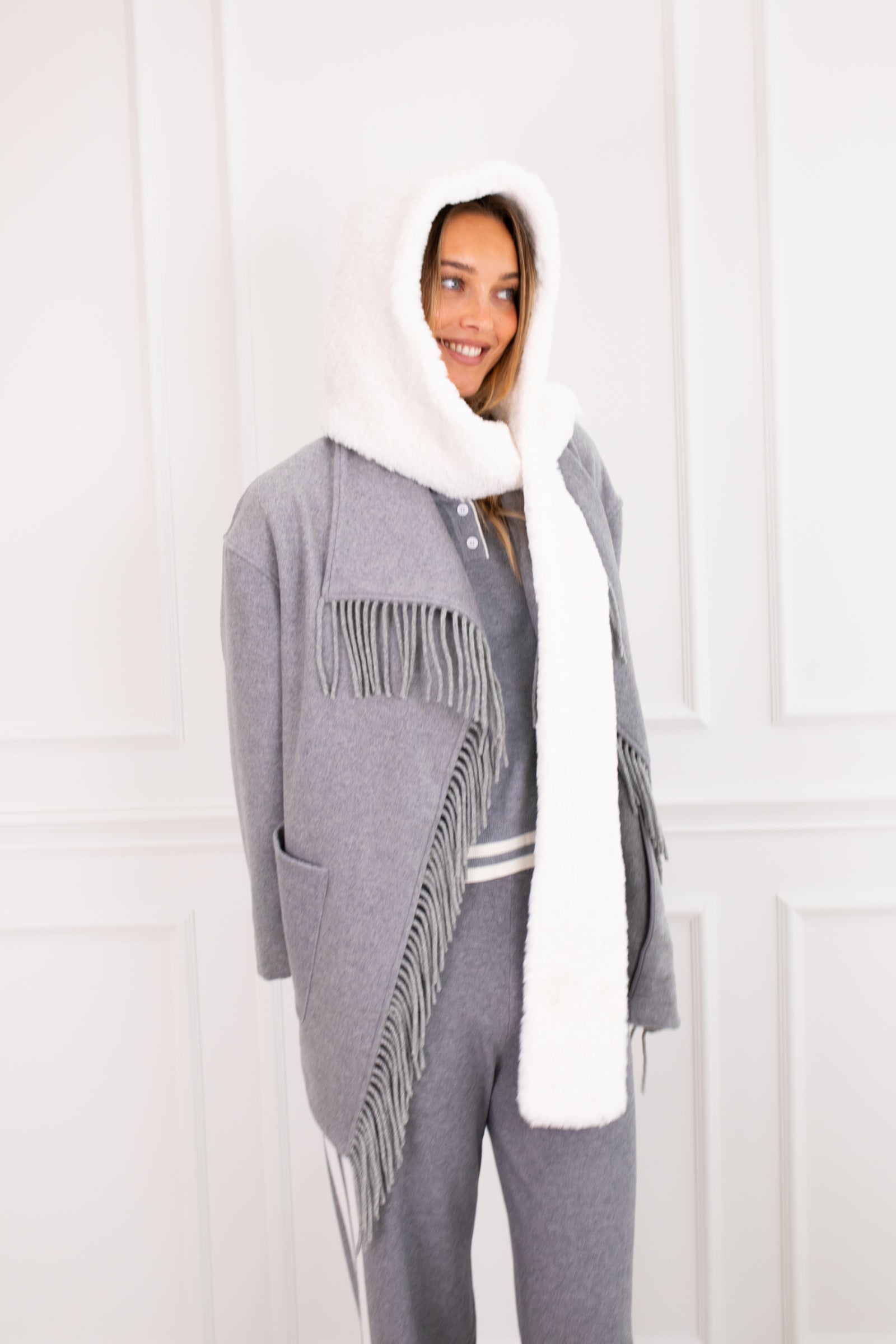 Fleck Hooded Scarf