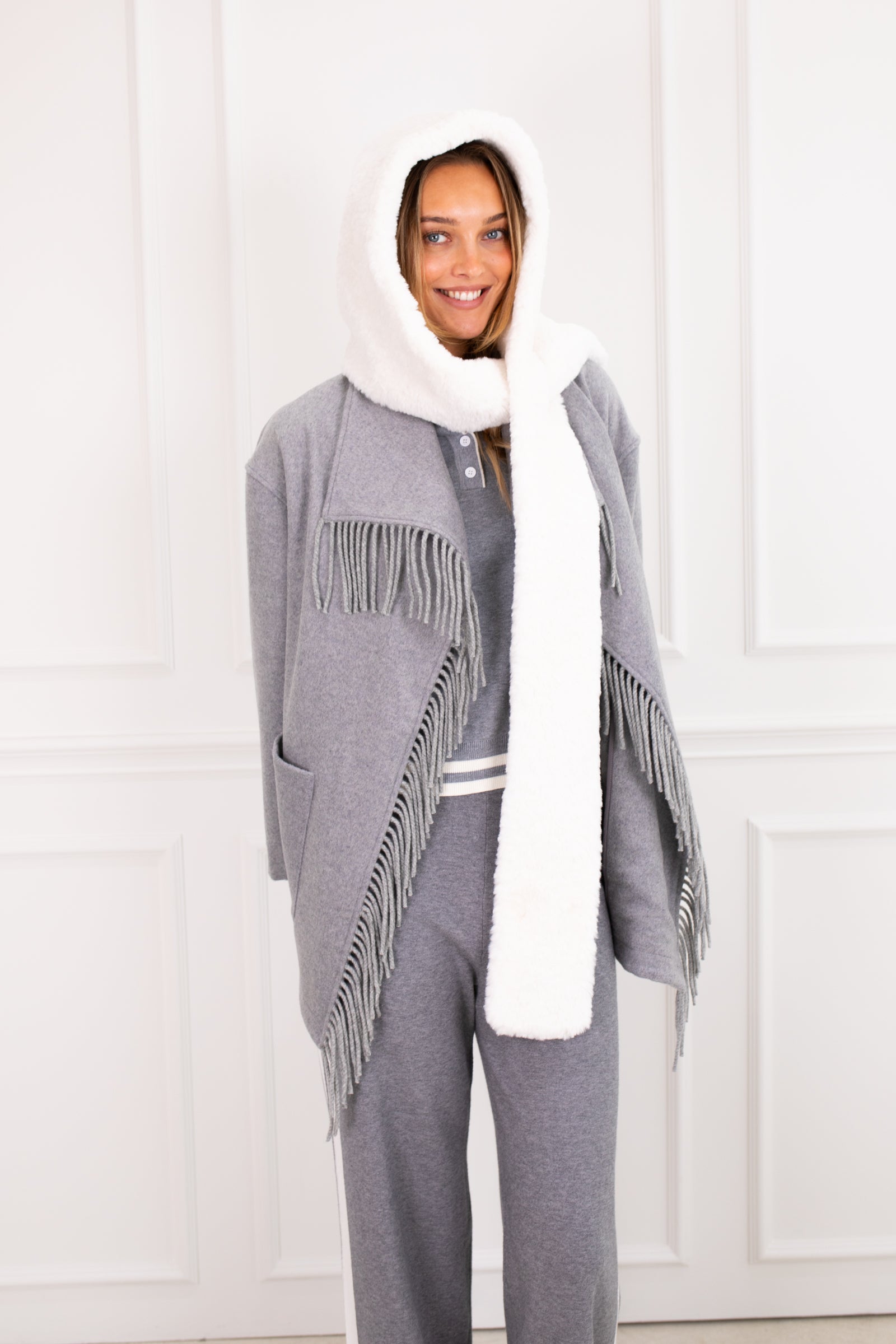 Fleck Hooded Scarf