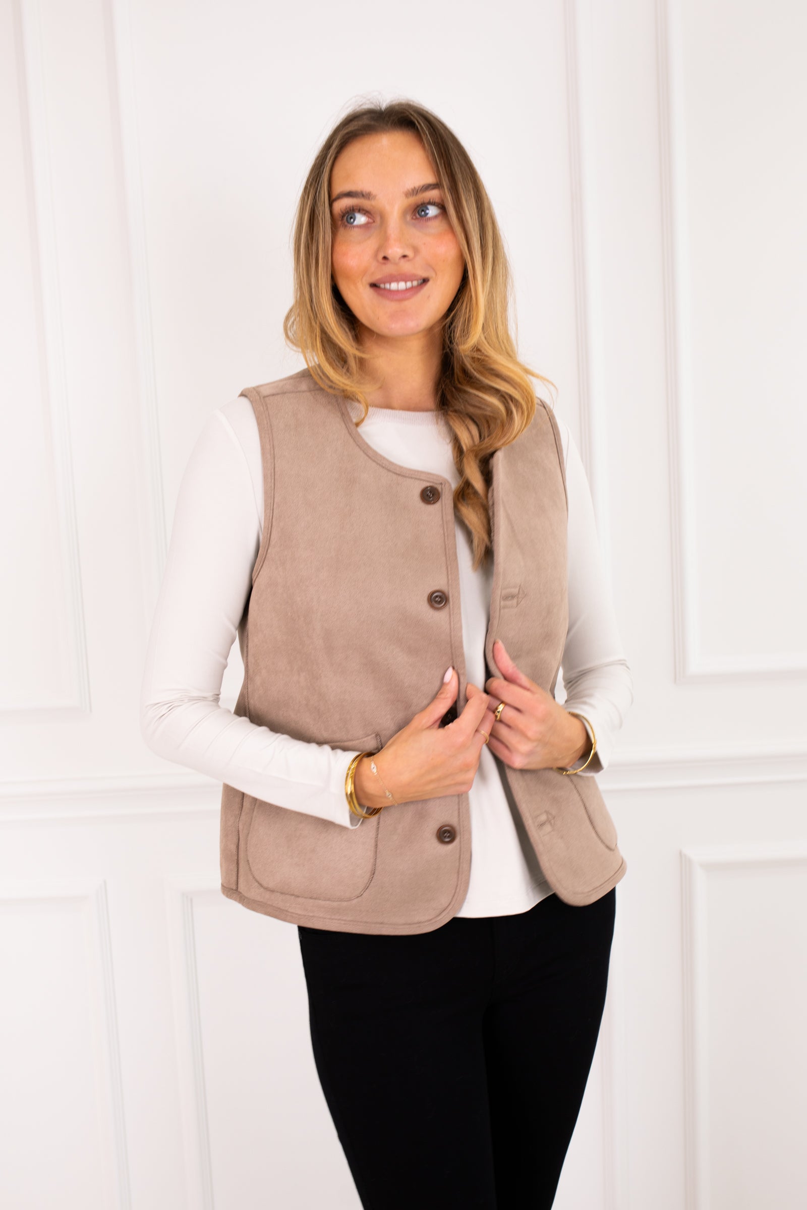 Friend Taupe Waistcoat