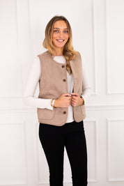 Friend Taupe Waistcoat