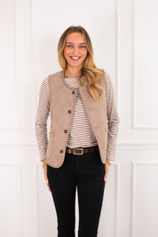 Friend Taupe Waistcoat