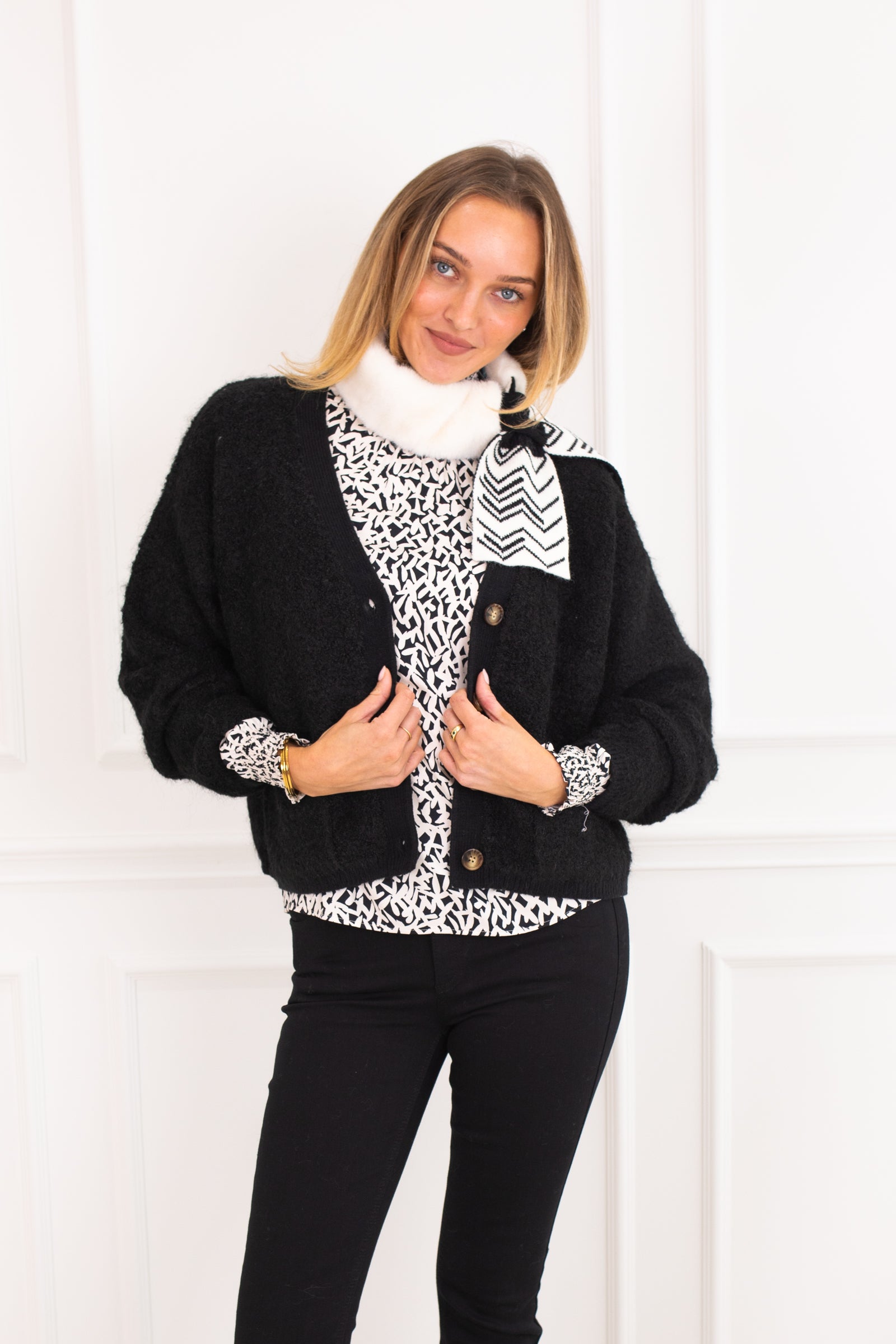 Rake Black Cardigan