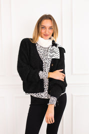 Rake Black Cardigan