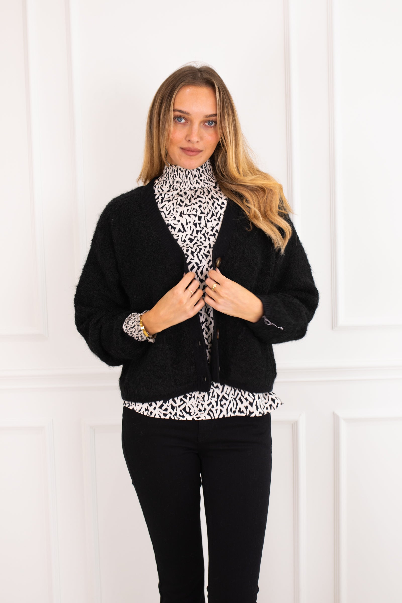Rake Black Cardigan