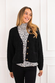 Rake Black Cardigan