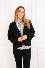 Rake Black Cardigan