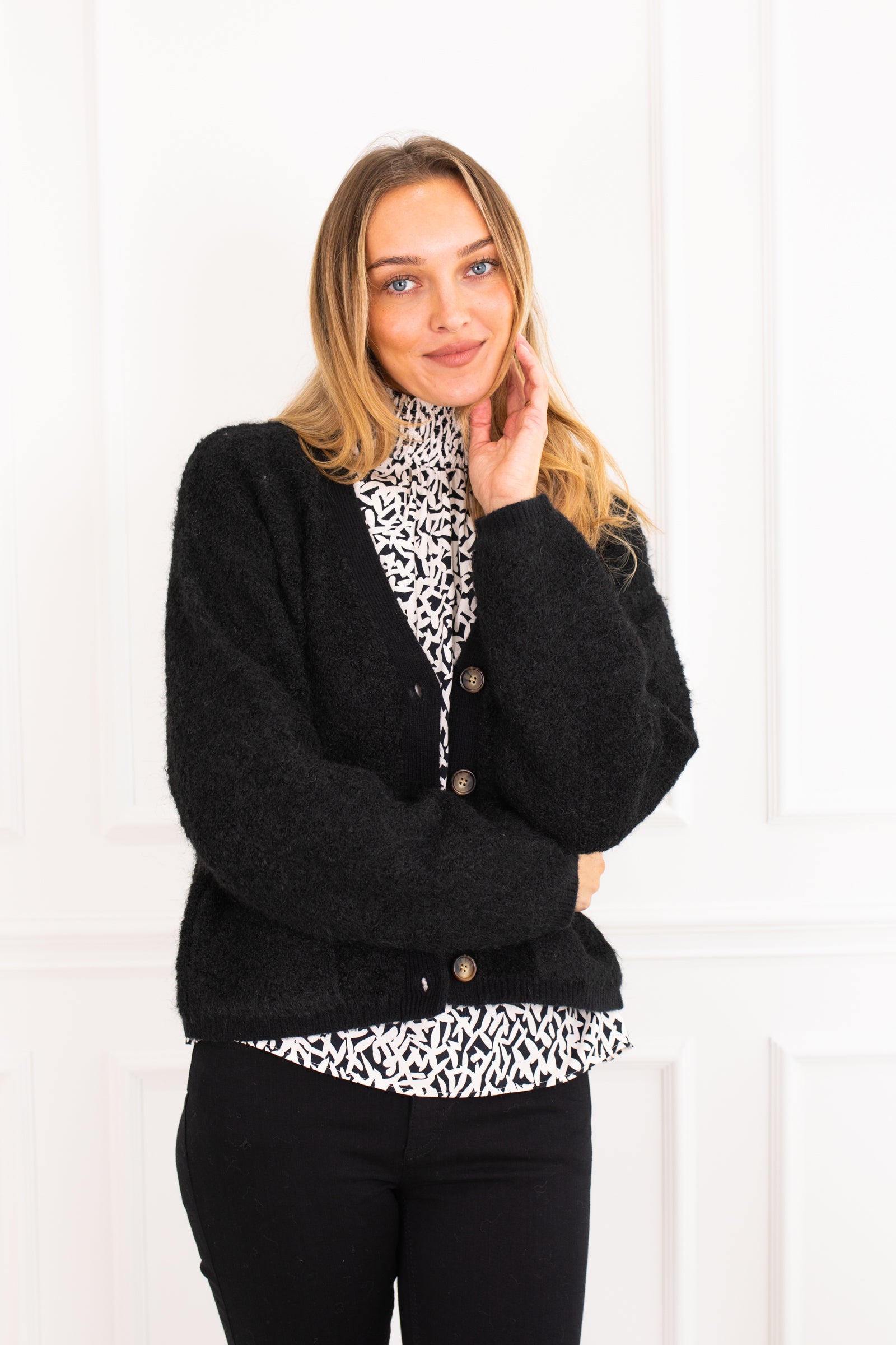 Rake Black Cardigan
