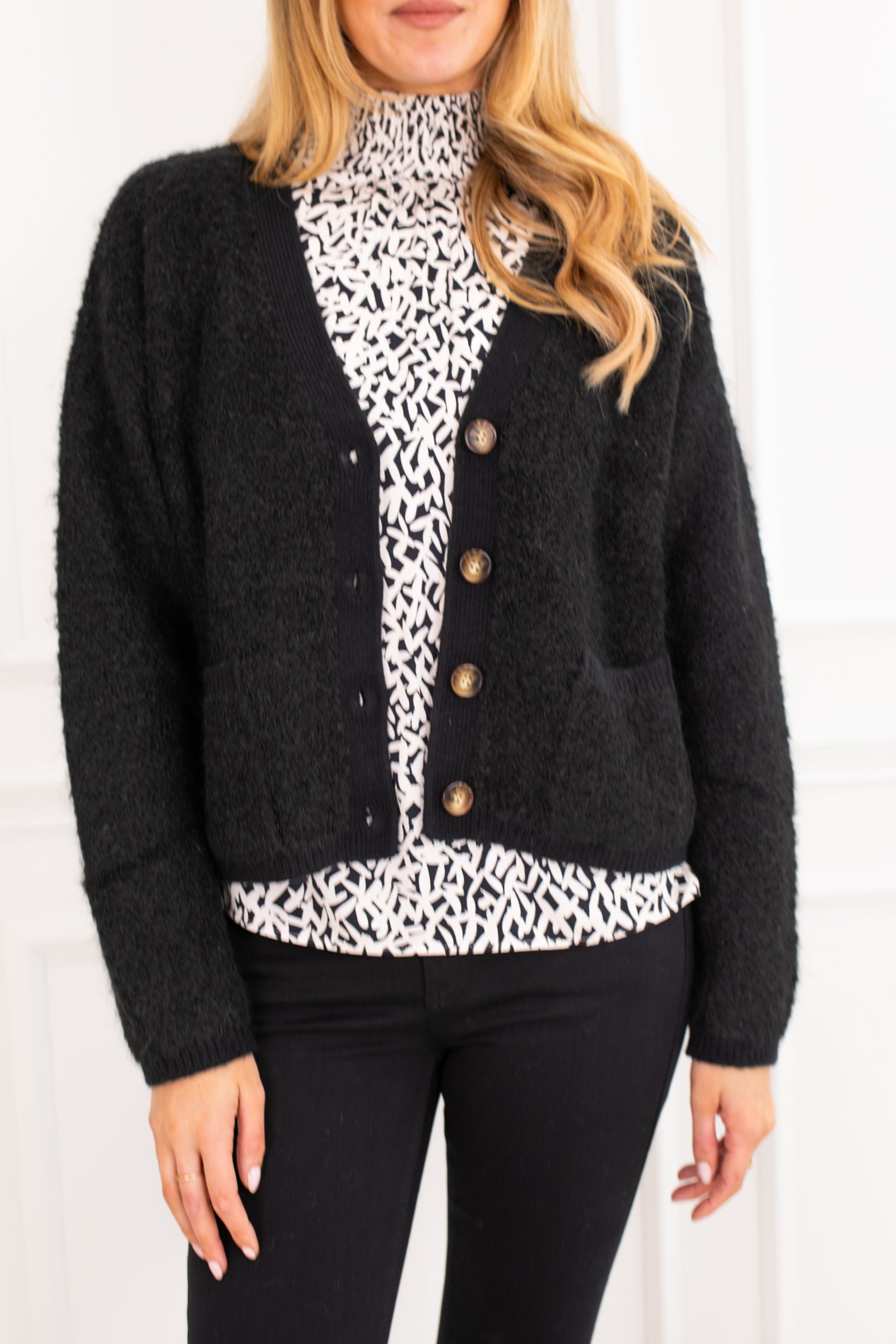 Rake Black Cardigan