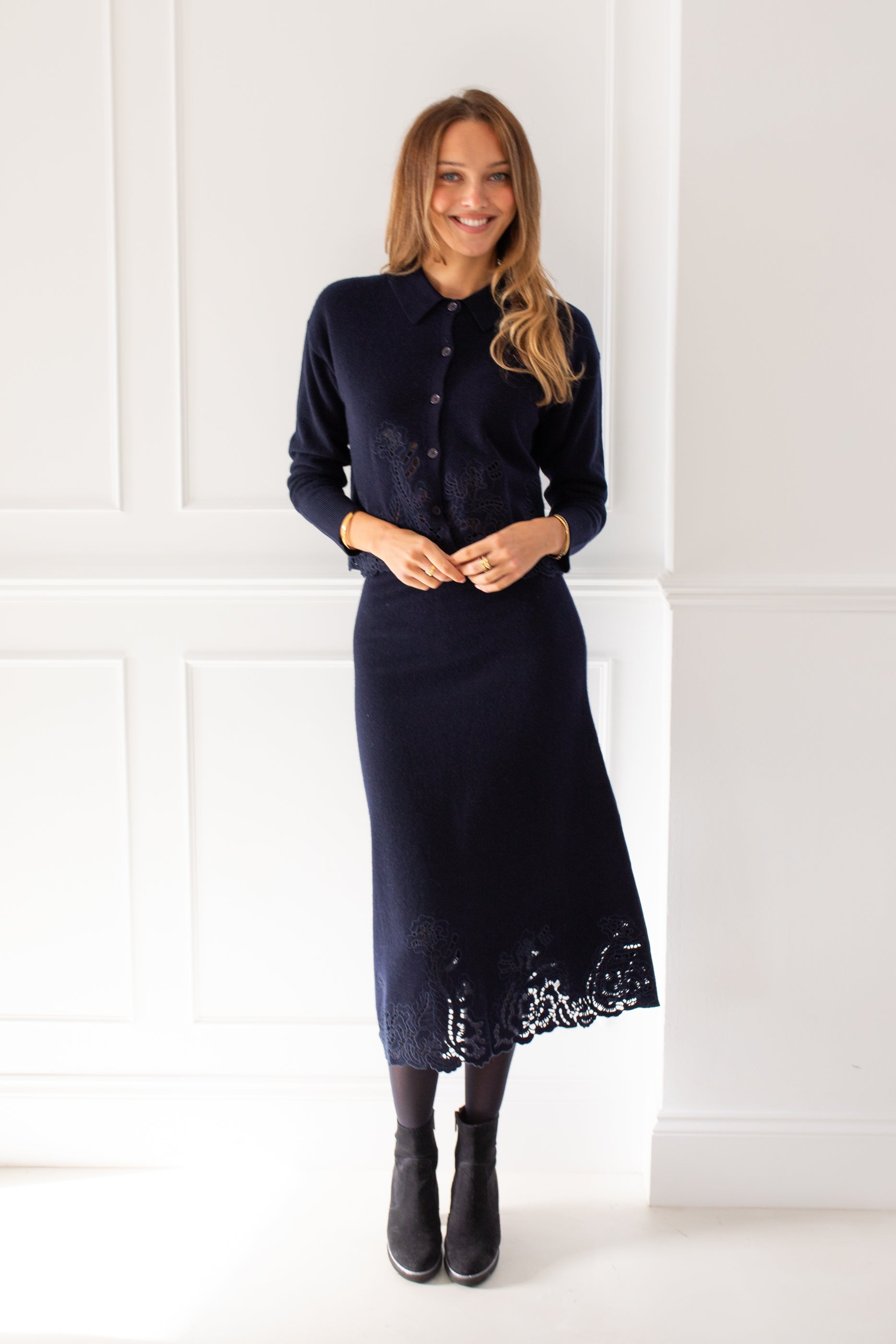 Sidcup Navy Skirt