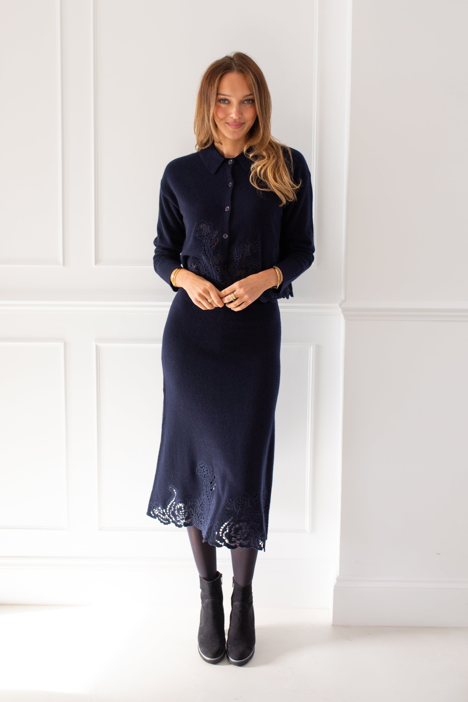 Sidcup Navy Skirt