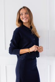 Sidmouth Navy Cardigan