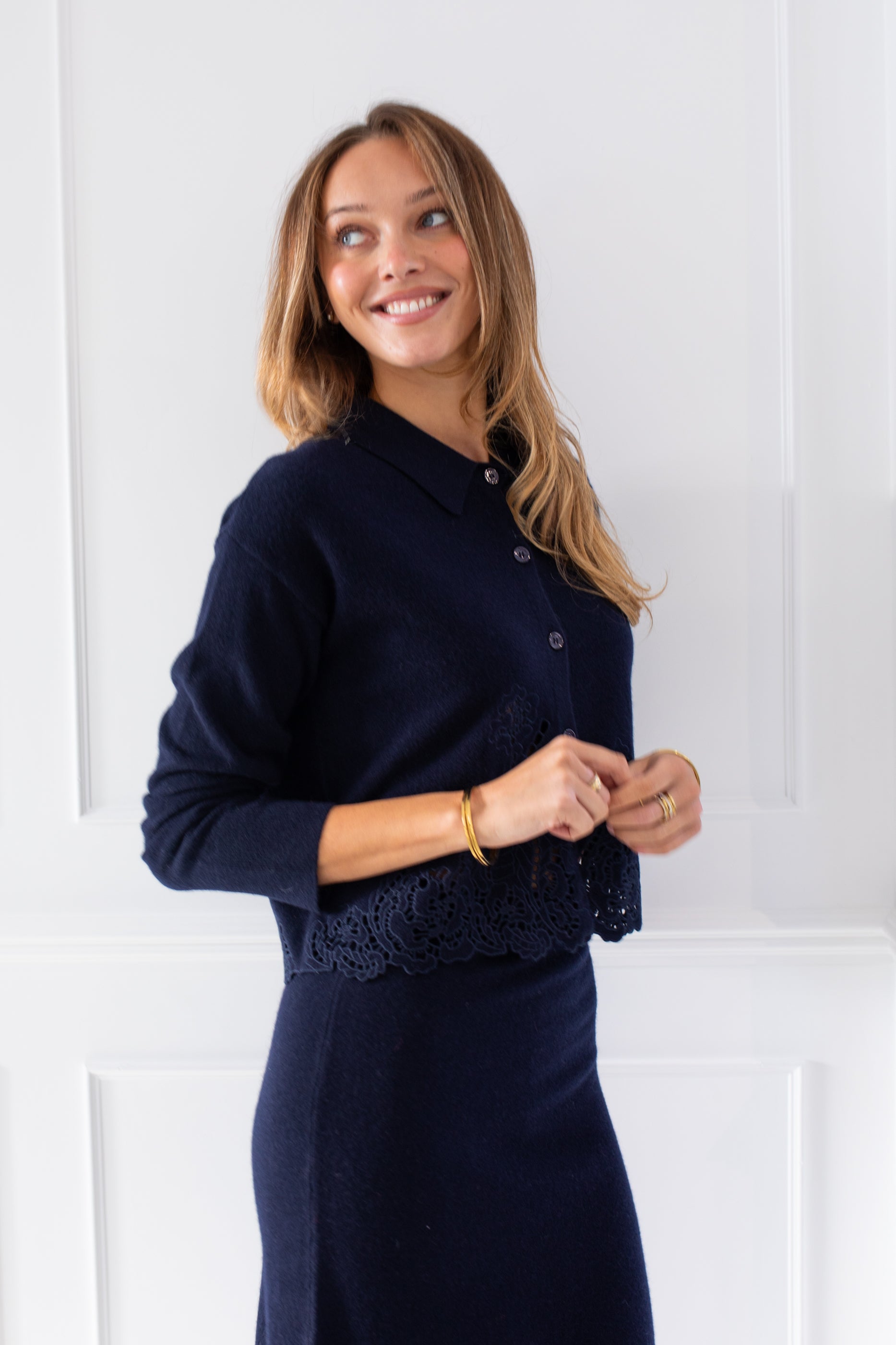 Sidmouth Navy Cardigan