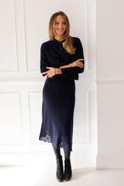 Sidcup Navy Skirt
