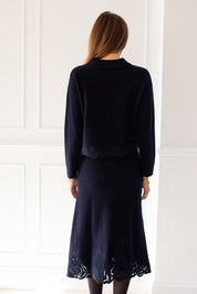 Sidcup Navy Skirt
