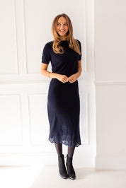 Shotts Navy Knit