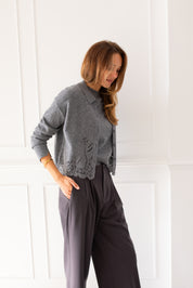 Sidmouth Grey Cardigan