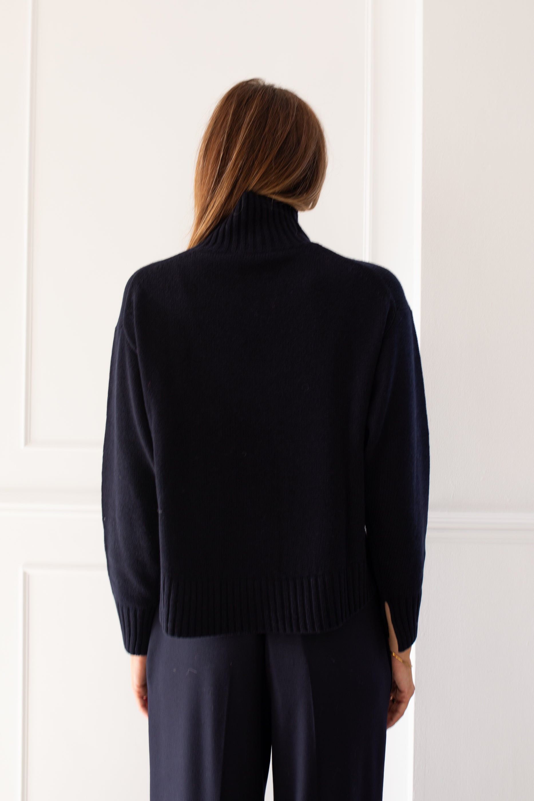 Luisa Cerano Crown Navy Turtleneck