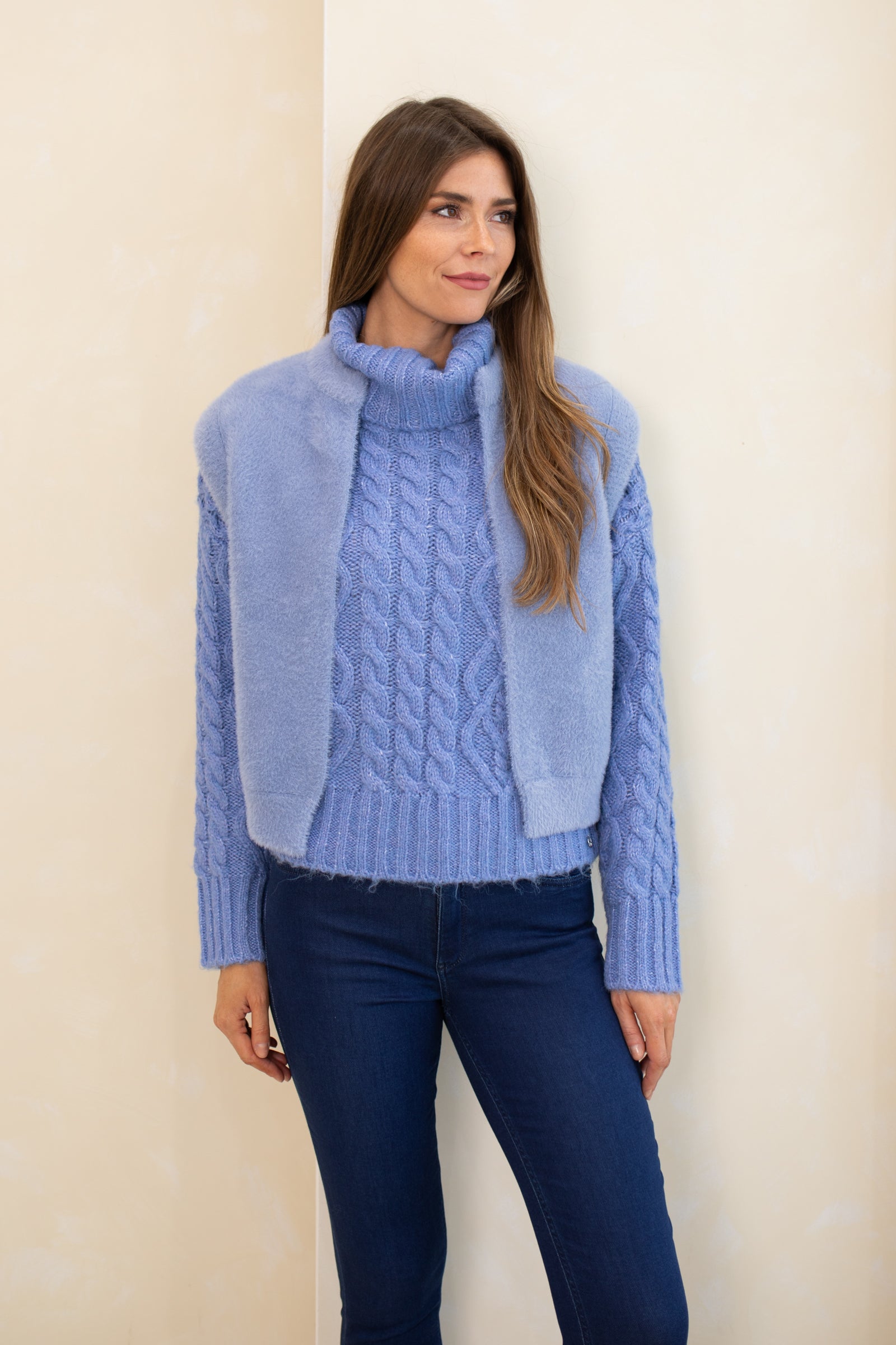 Elona Blue Waistcoat