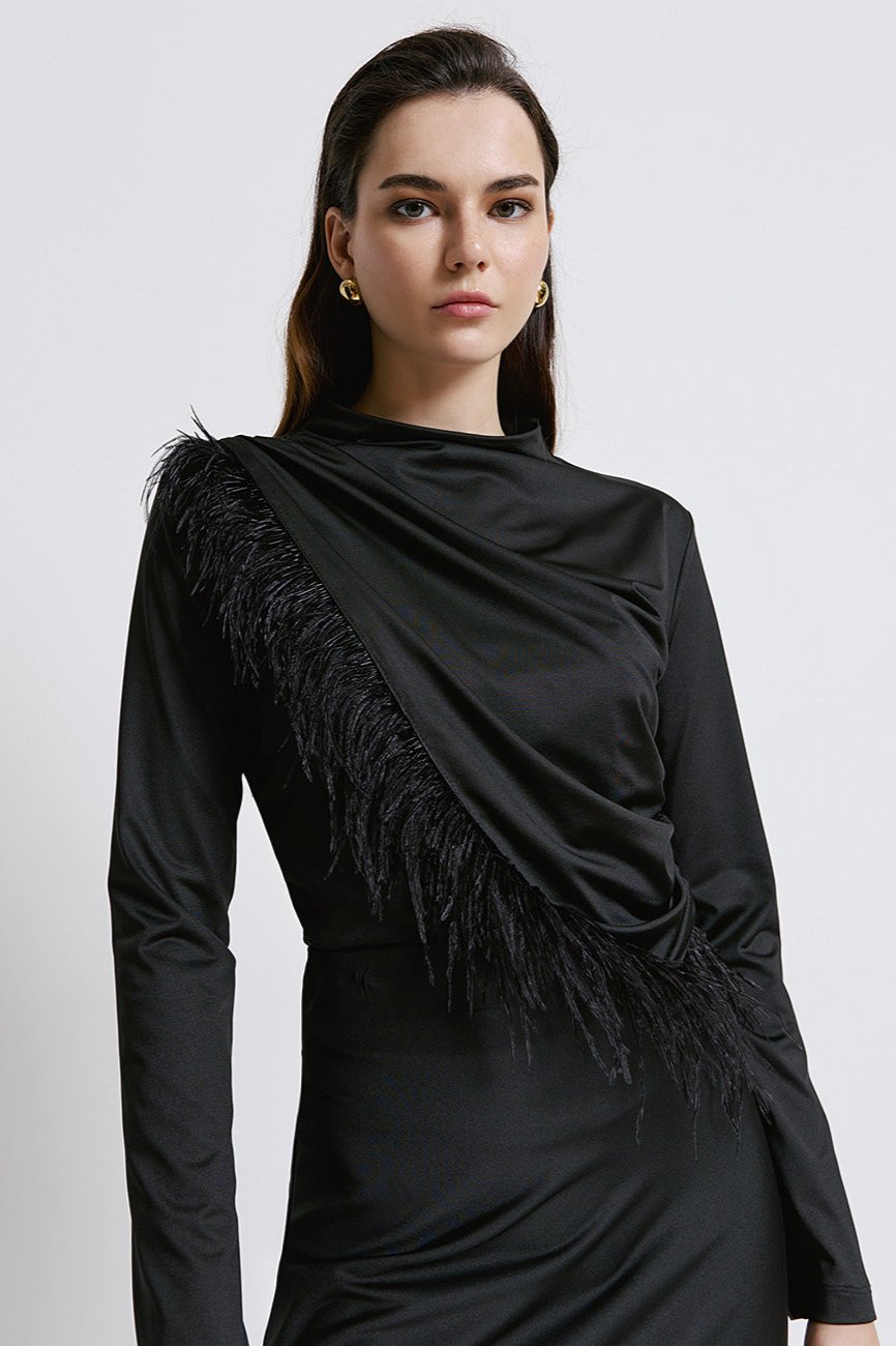 Arosa Feather Top