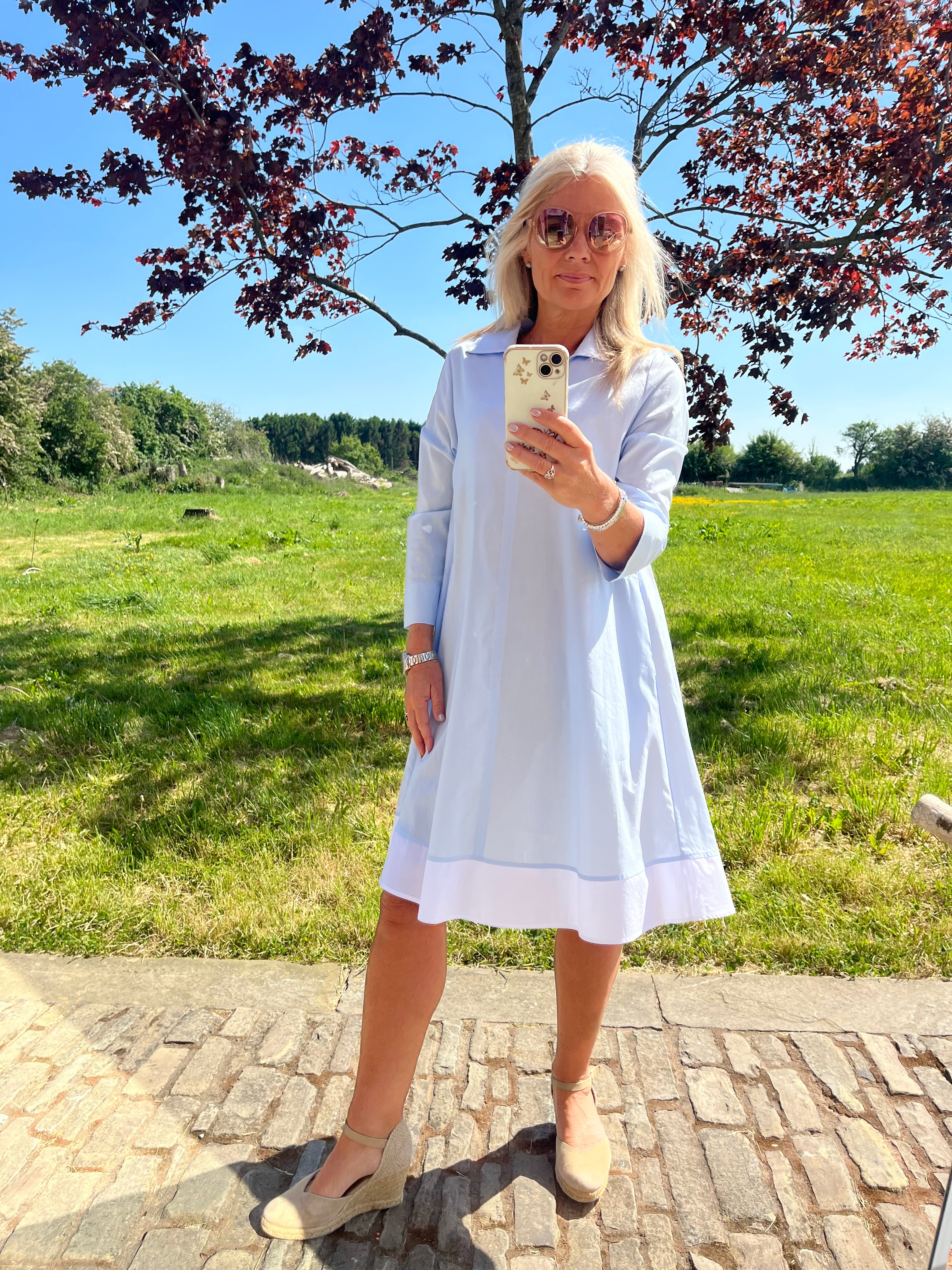 Walker Dress Light Blue