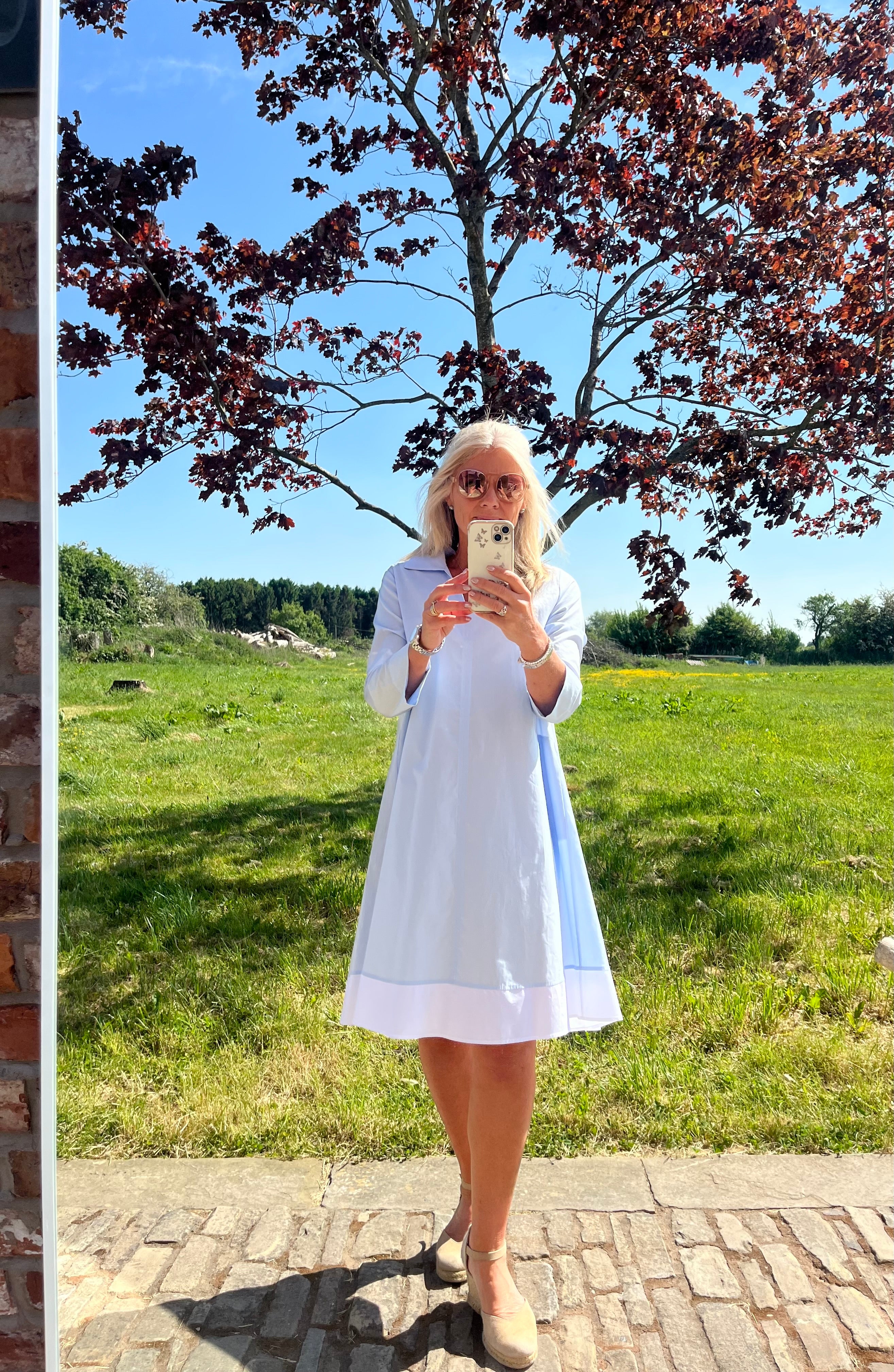 Walker Dress Light Blue