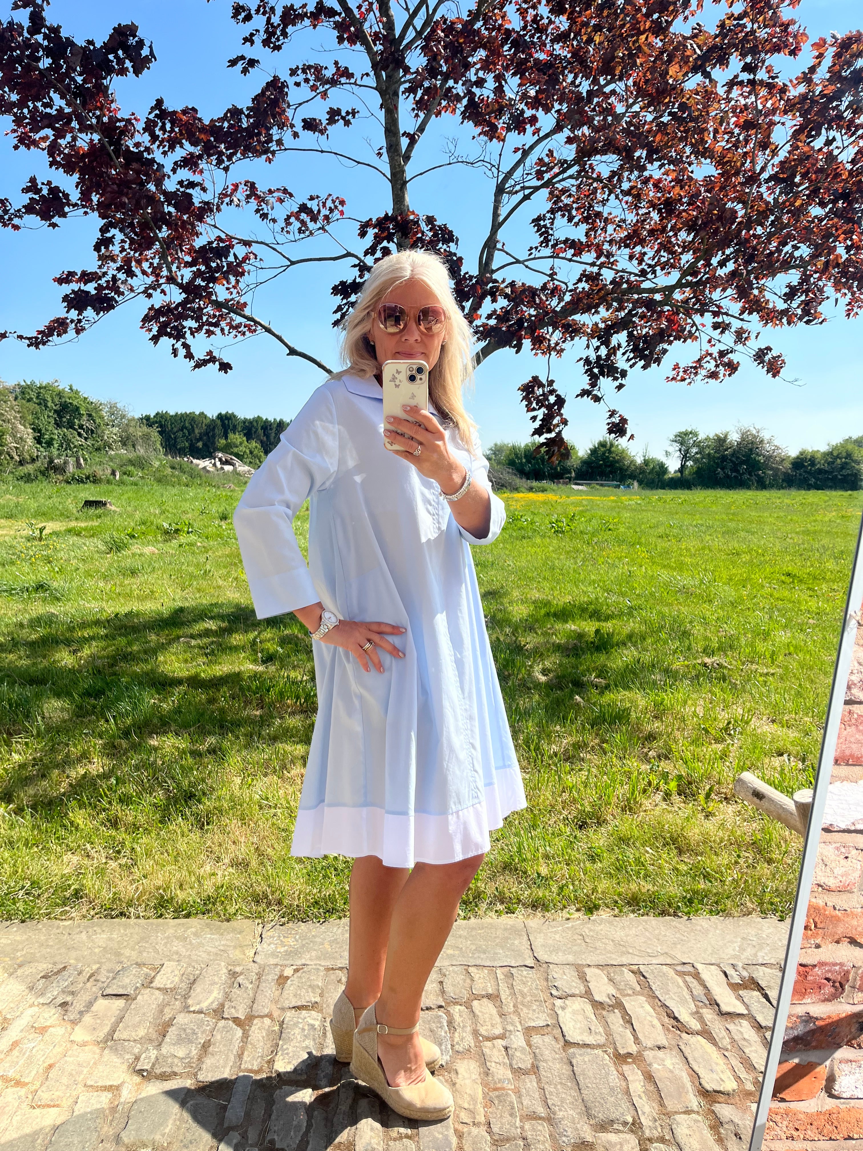 Walker Dress Light Blue